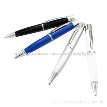 Custom Pen-shaped USB Flash Drive, Warranty Free for 2 Years, Environment-friendly, CE and FCCNew